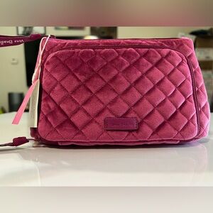Vera Bradley Compact Organizer Velvet Majestic Magenta Breast Cancer Support
